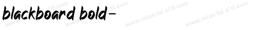 blackboard bold字体转换